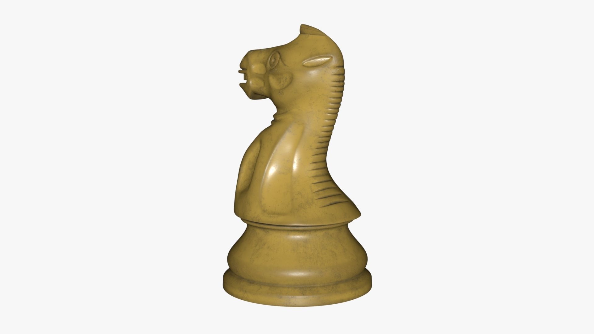 Chess Knight Low-poly 3D model_64