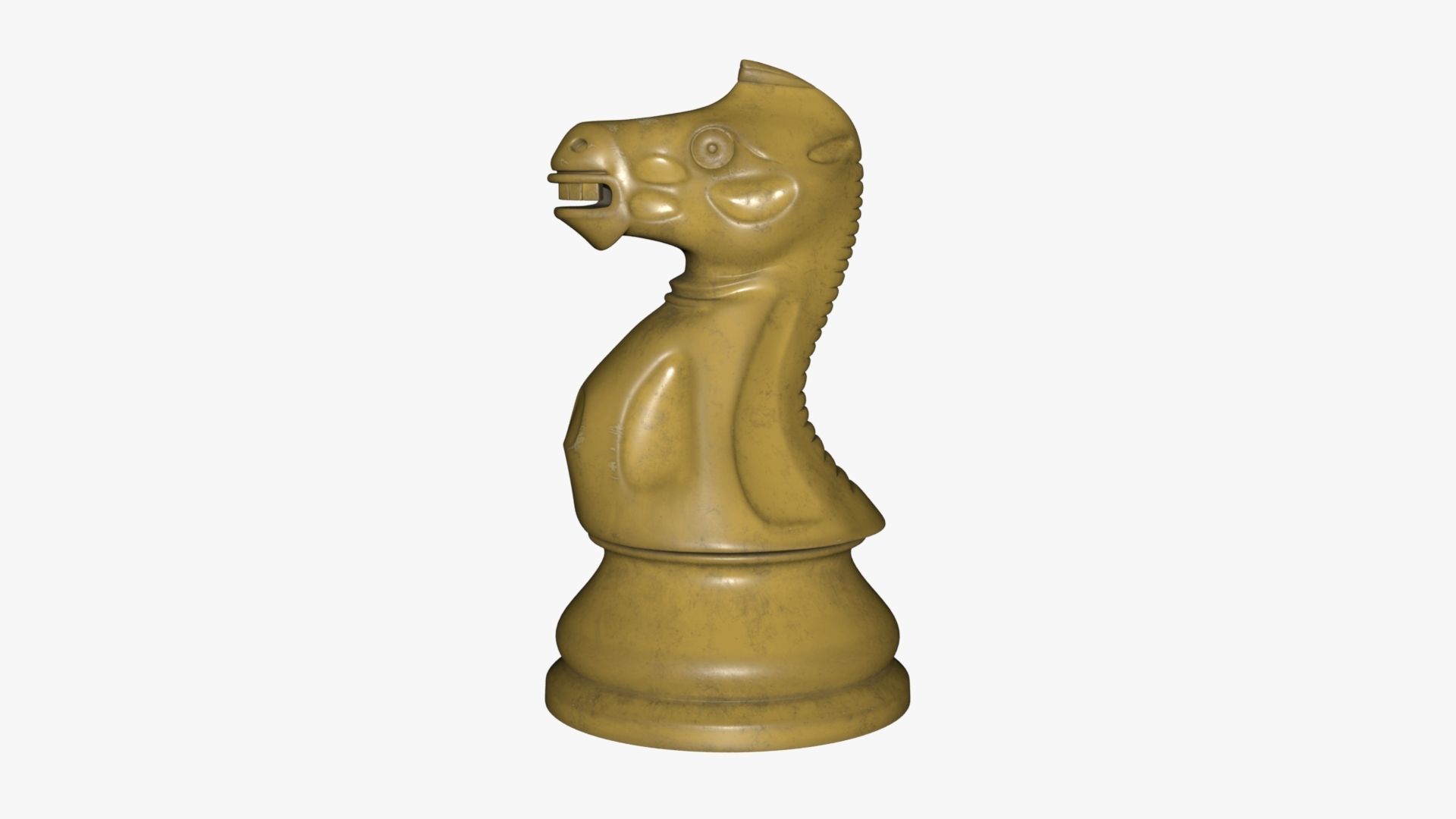 Chess Knight Low-poly 3D model_53