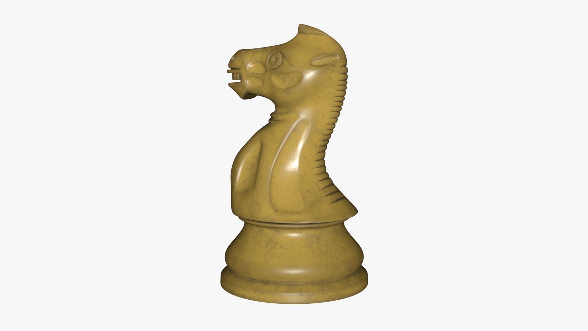 Chess Knight Low-poly 3D model_65