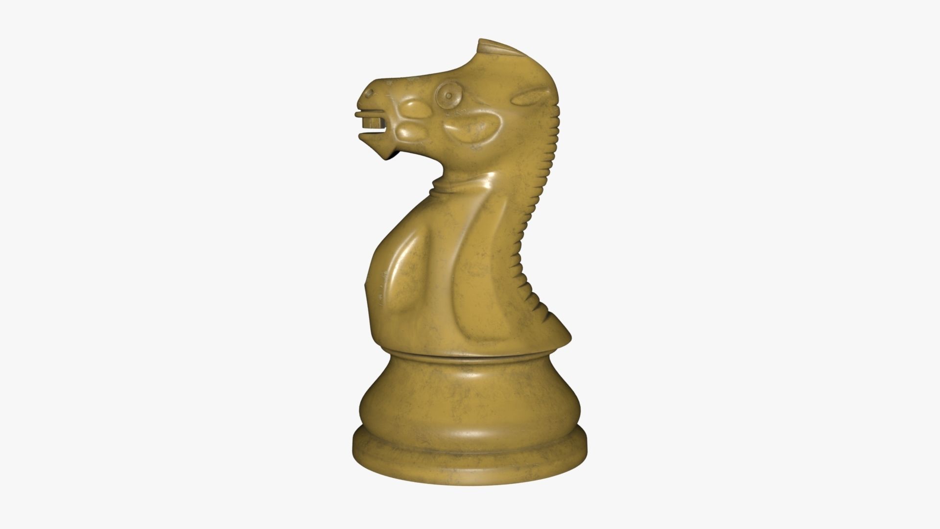 Chess Knight Low-poly 3D model_55