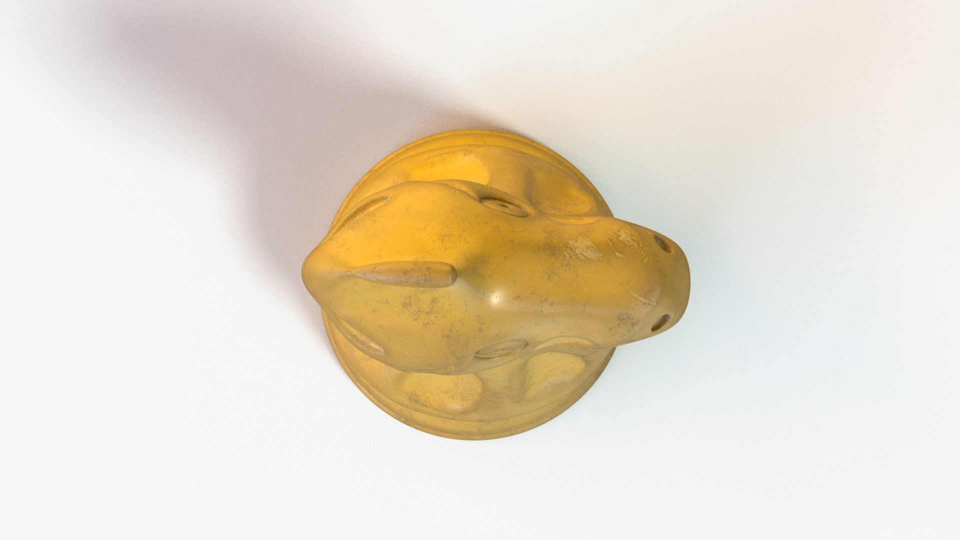 Chess Knight Low-poly 3D model_5