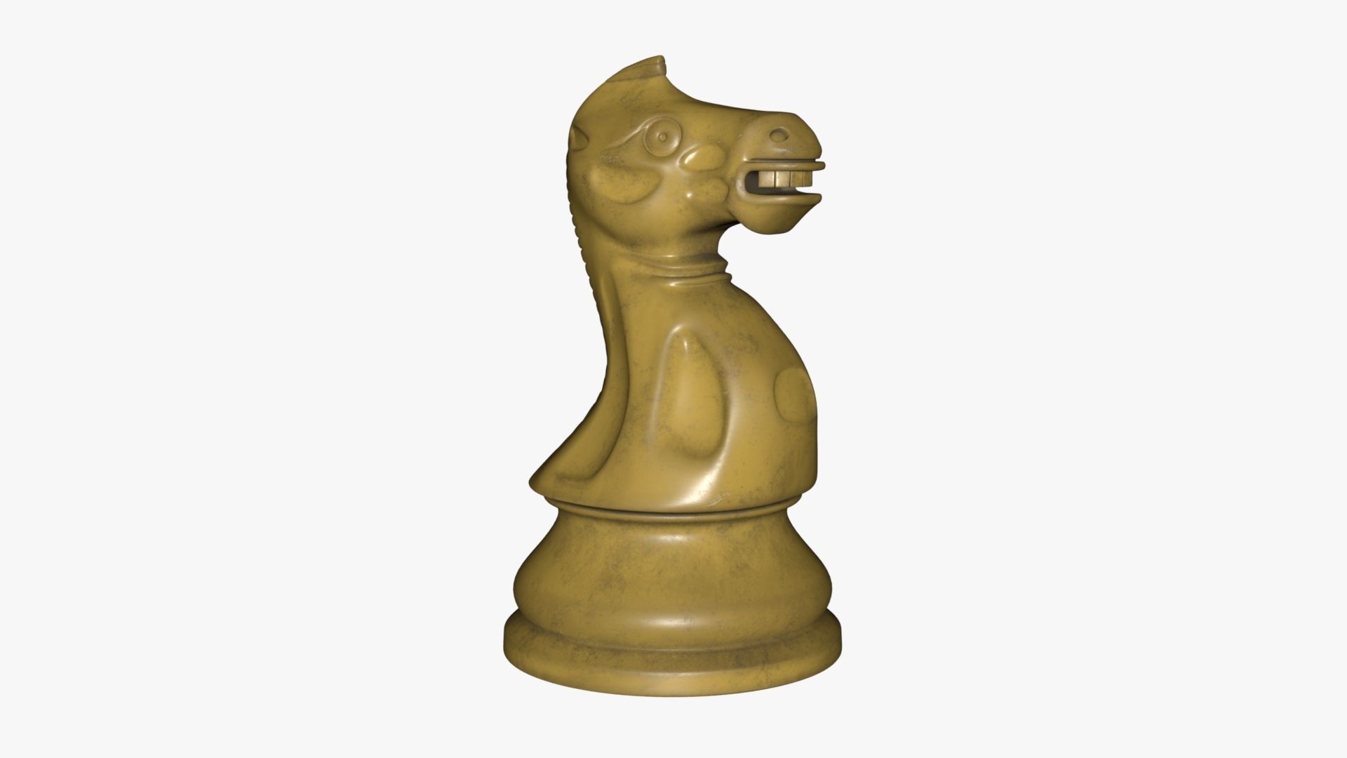 Chess Knight Low-poly 3D model_32
