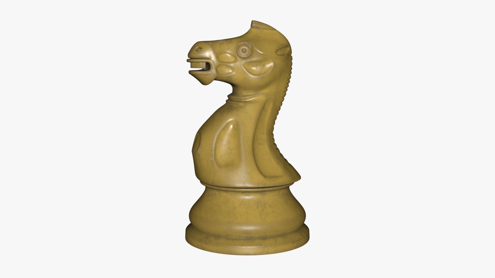 Chess Knight Low-poly 3D model_54