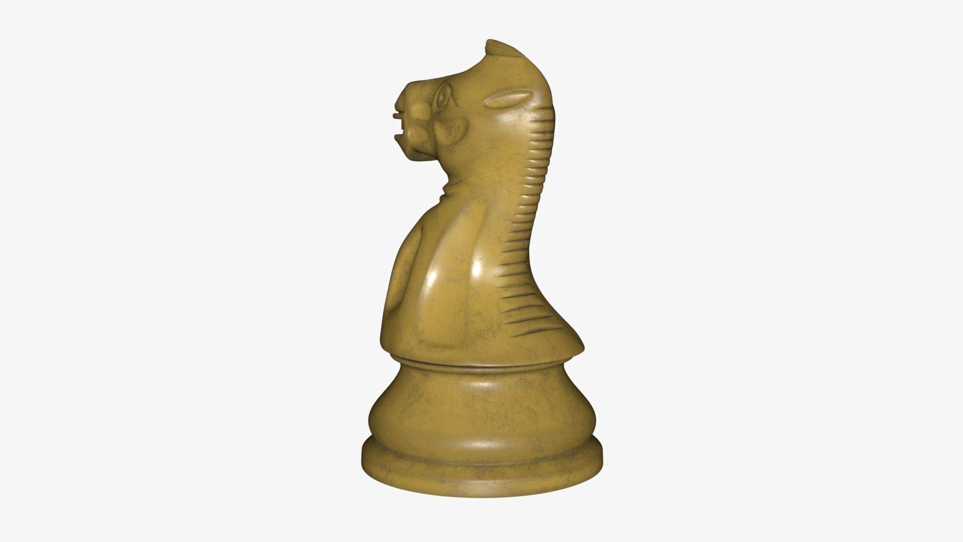 Chess Knight Low-poly 3D model_67