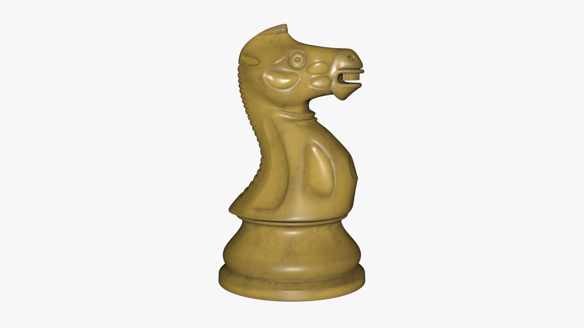 Chess Knight Low-poly 3D model_60