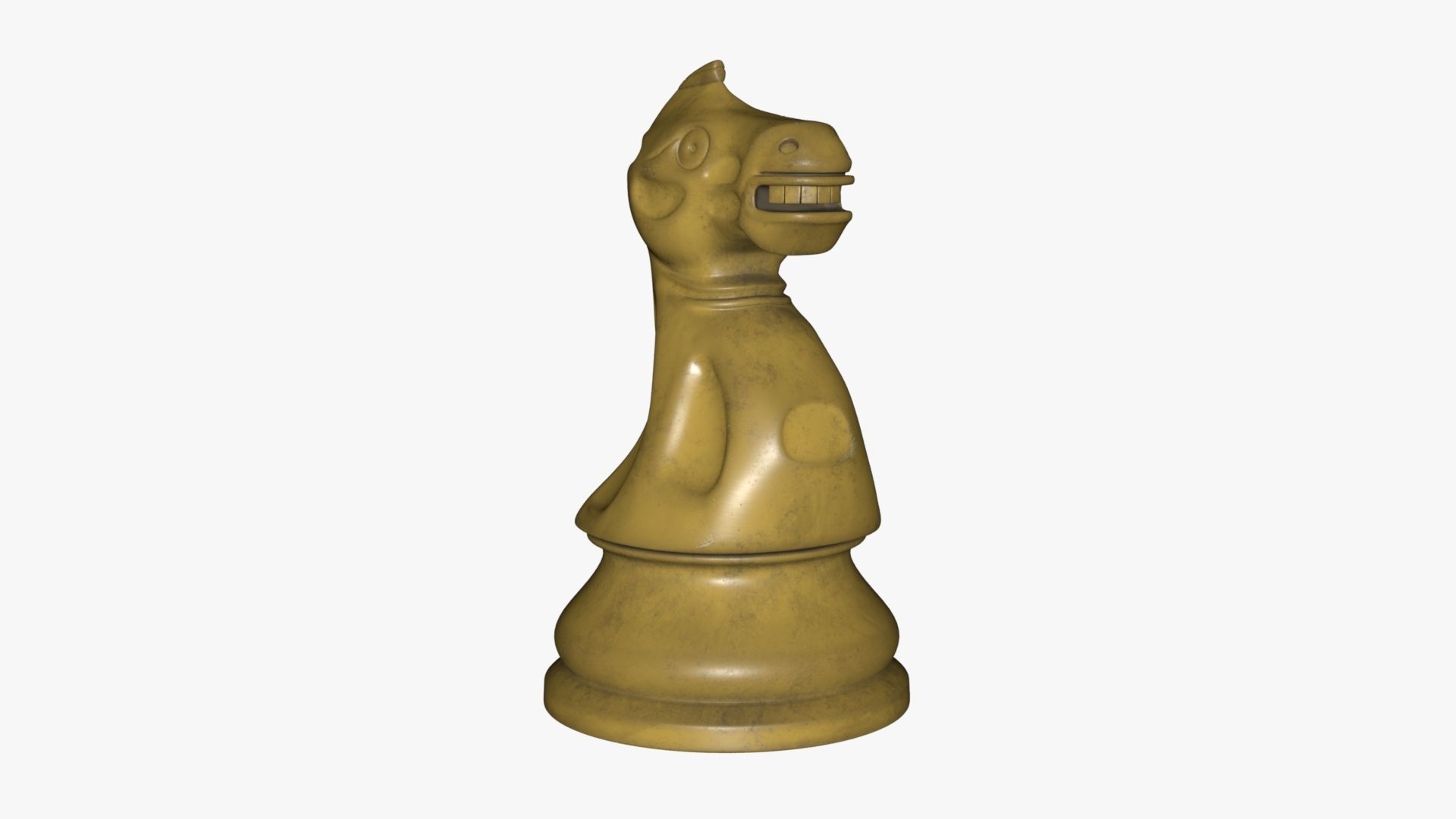 Chess Knight Low-poly 3D model_36