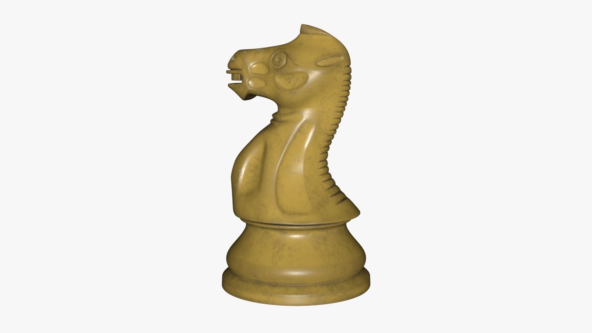 Chess Knight Low-poly 3D model_63