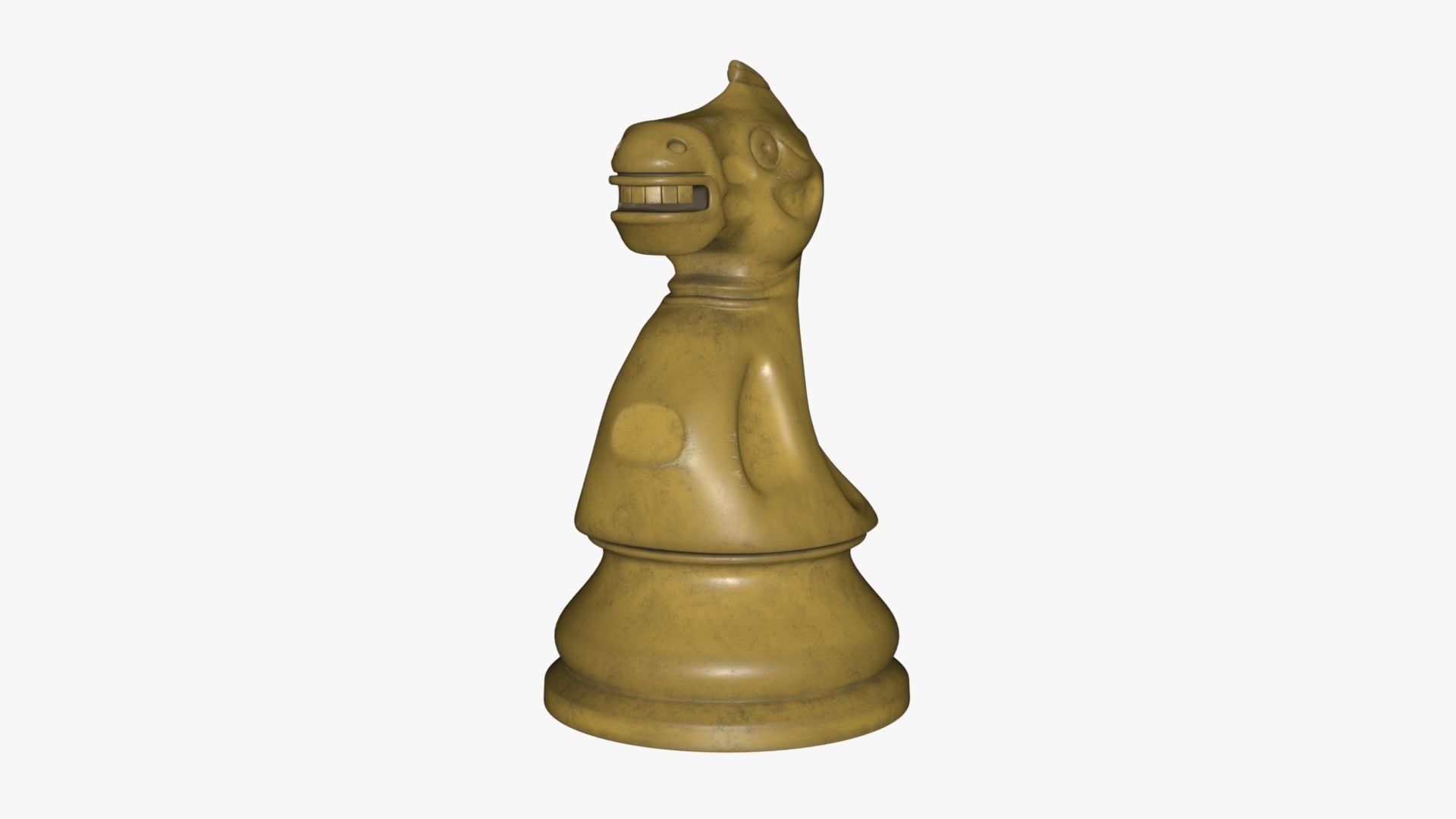 Chess Knight Low-poly 3D model_50