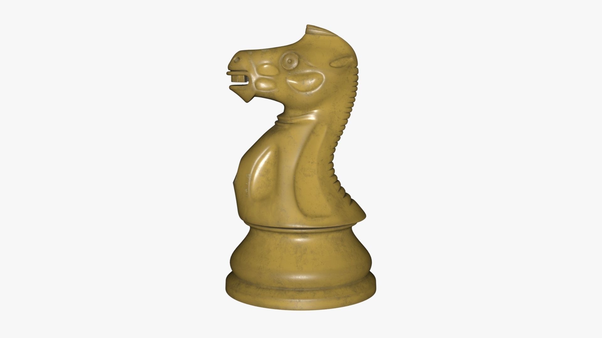 Chess Knight Low-poly 3D model_56
