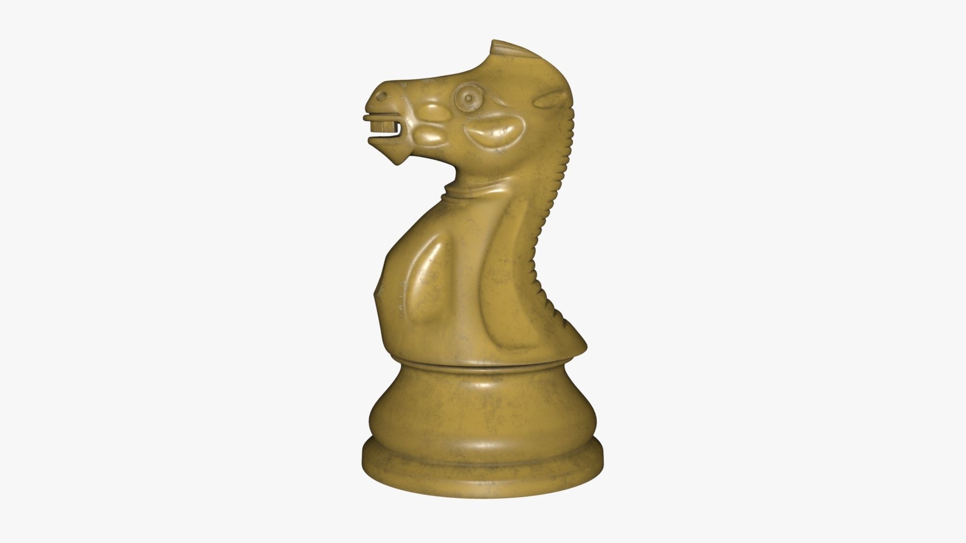 Chess Knight Low-poly 3D model_59