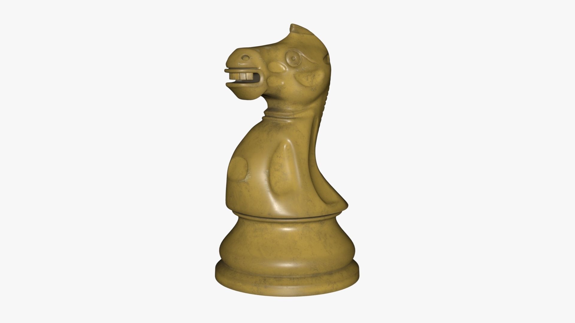 Chess Knight Low-poly 3D model_52