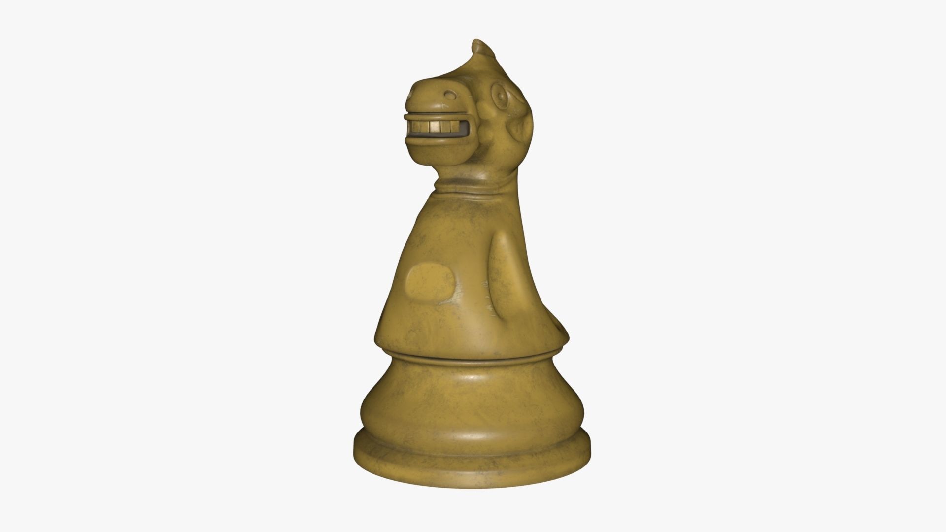 Chess Knight Low-poly 3D model_49