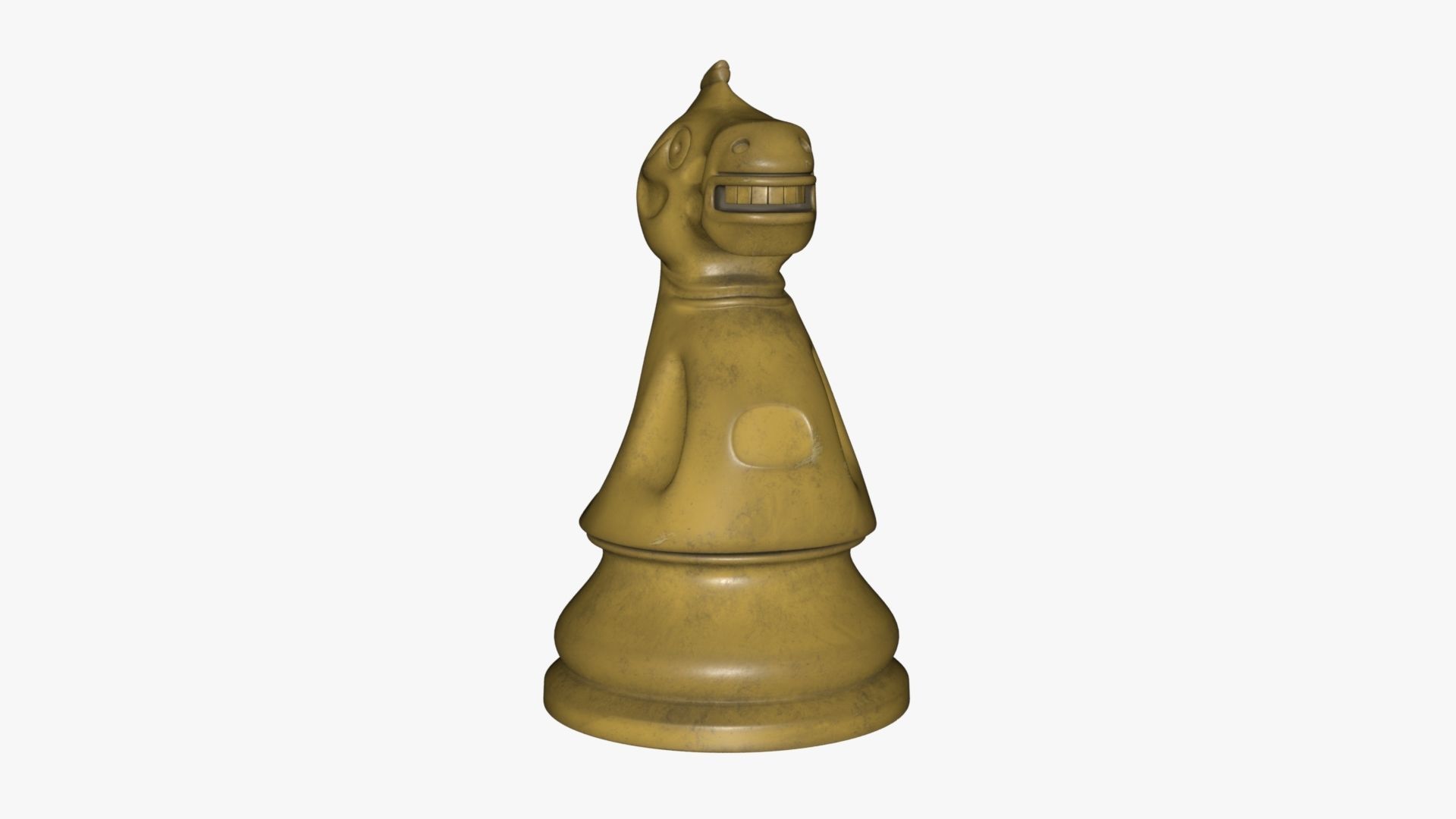 Chess Knight Low-poly 3D model_37