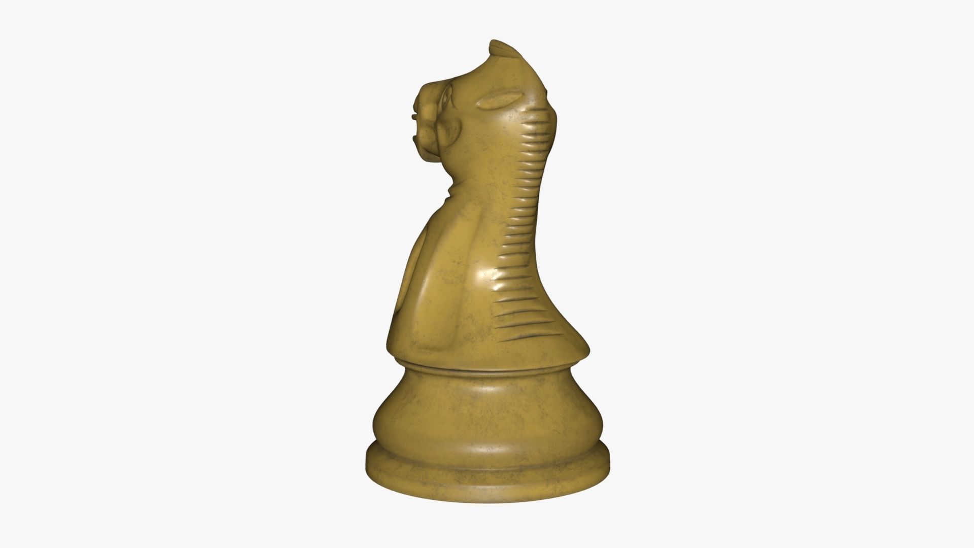 Chess Knight Low-poly 3D model_73