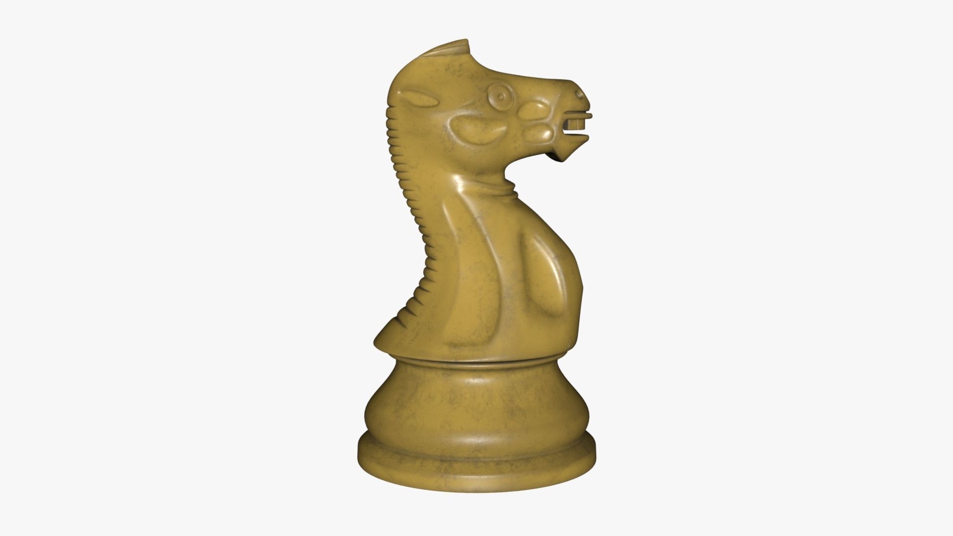Chess Knight Low-poly 3D model_23