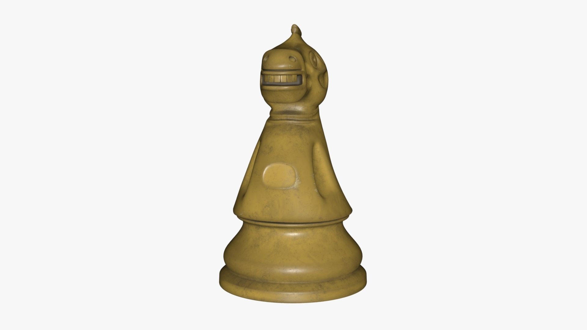 Chess Knight Low-poly 3D model_42