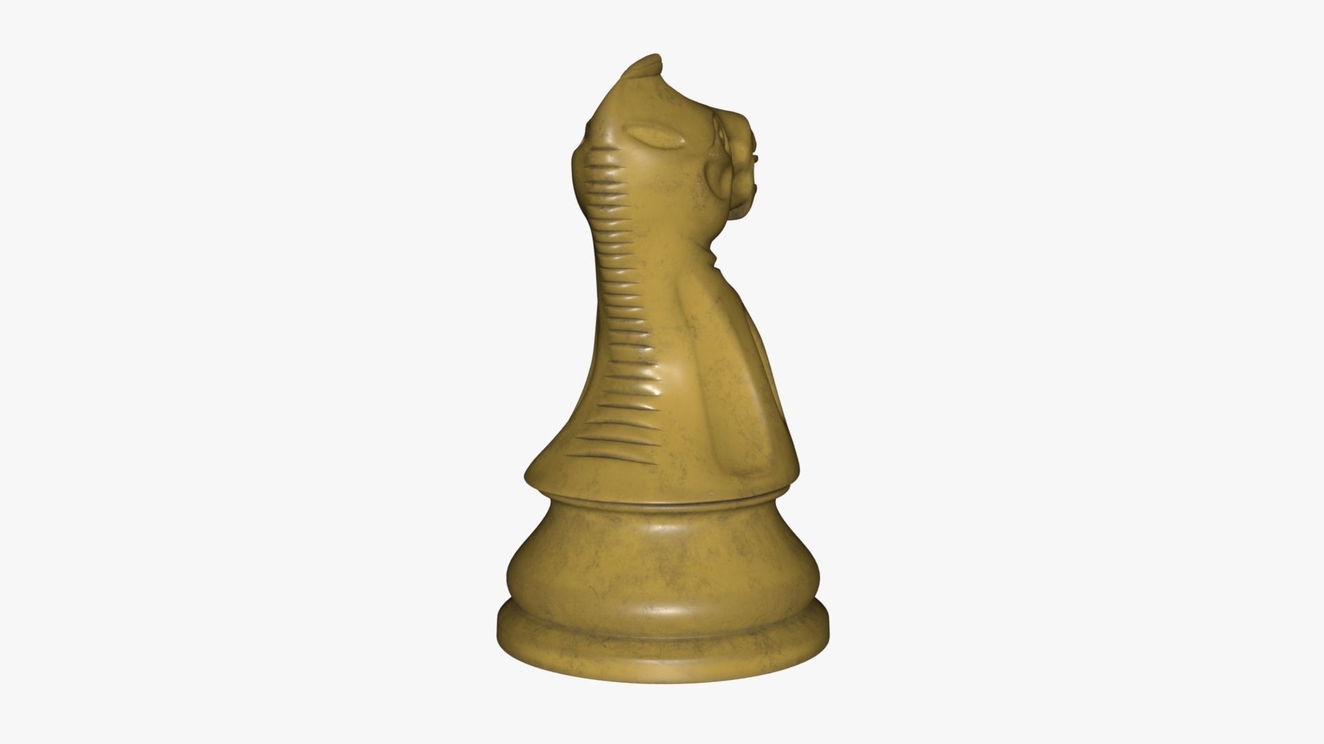 Chess Knight Low-poly 3D model_82