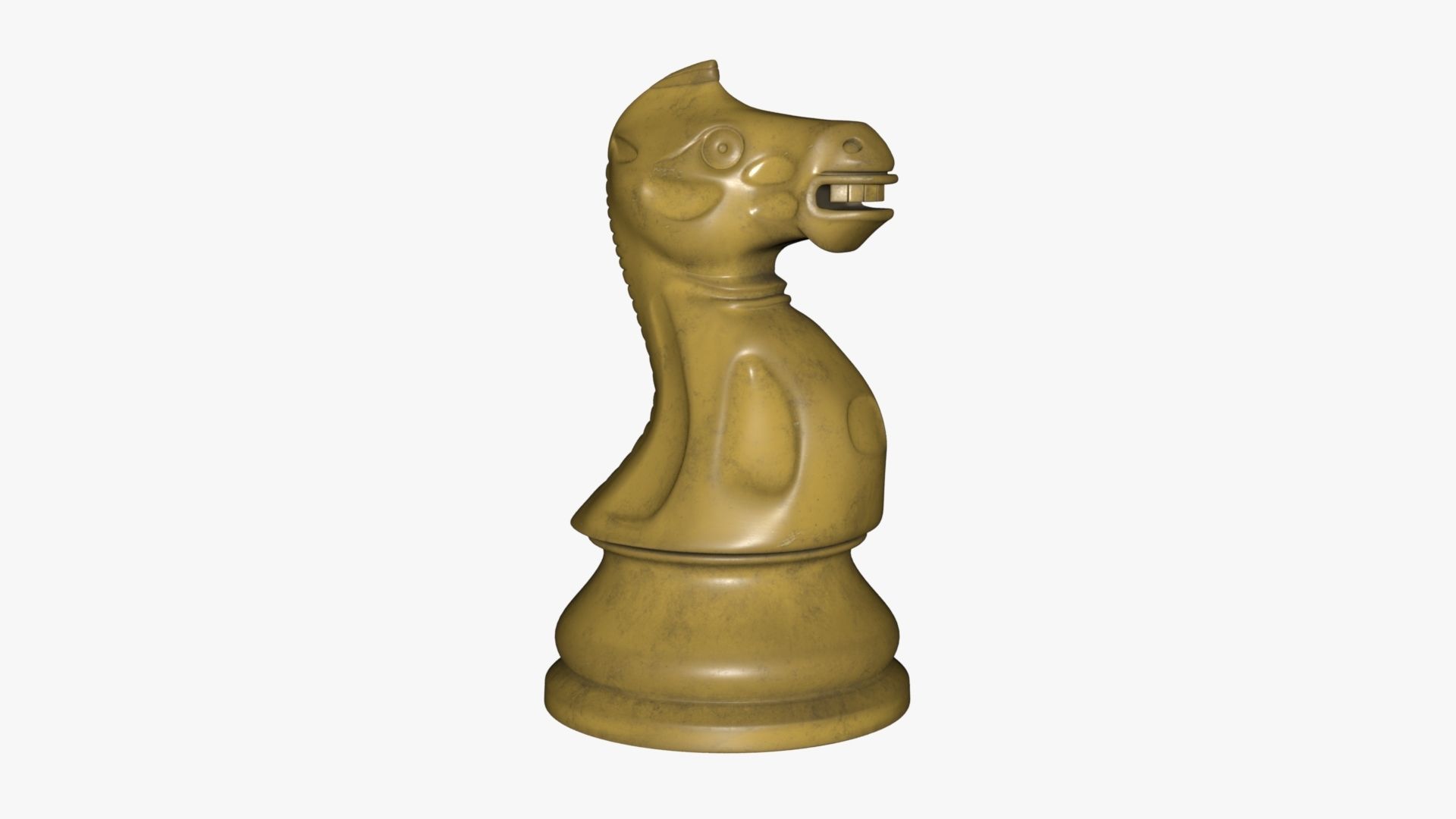 Chess Knight Low-poly 3D model_28