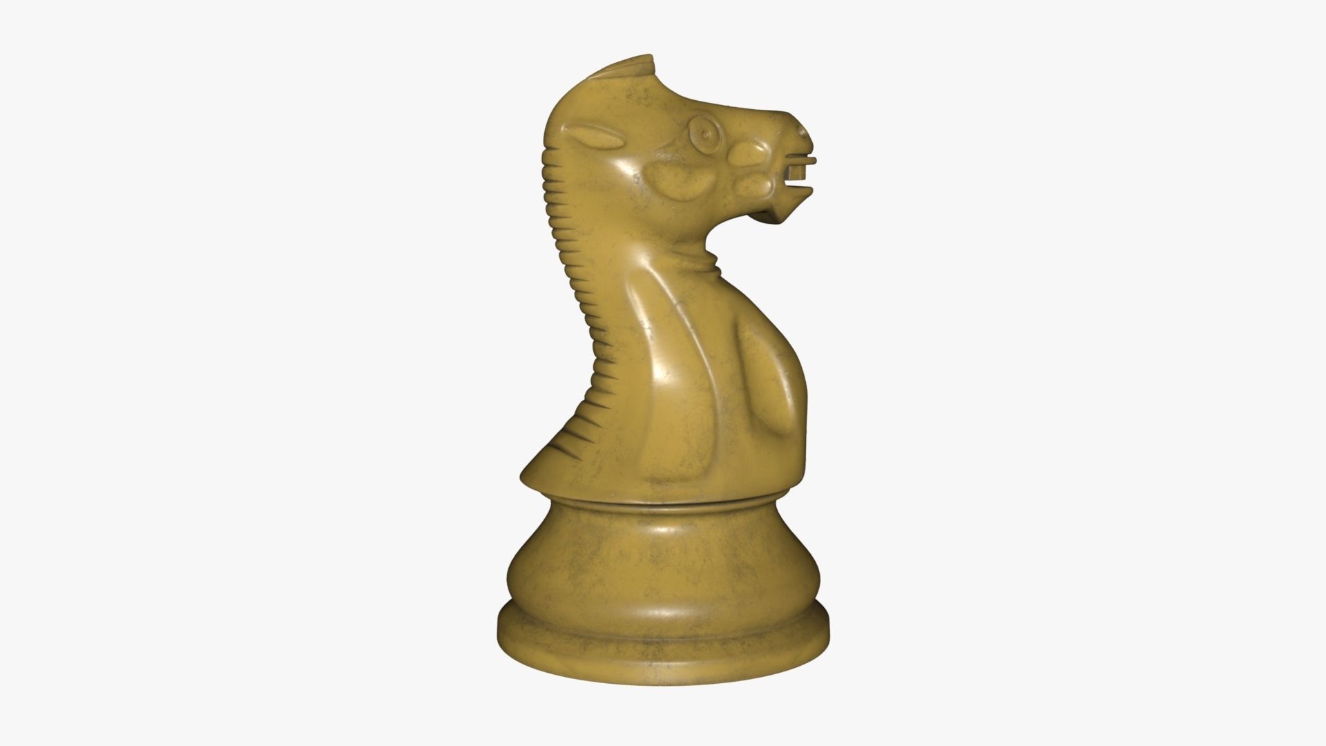 Chess Knight Low-poly 3D model_22