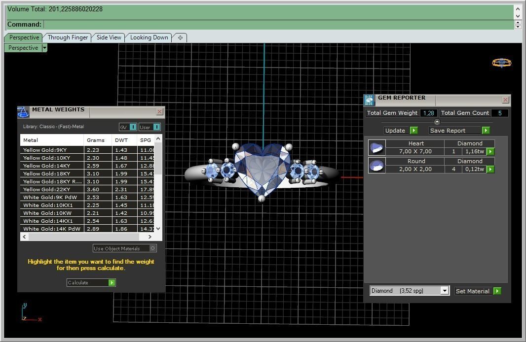 Ring with a heart 8 SIZE 3D print model_11