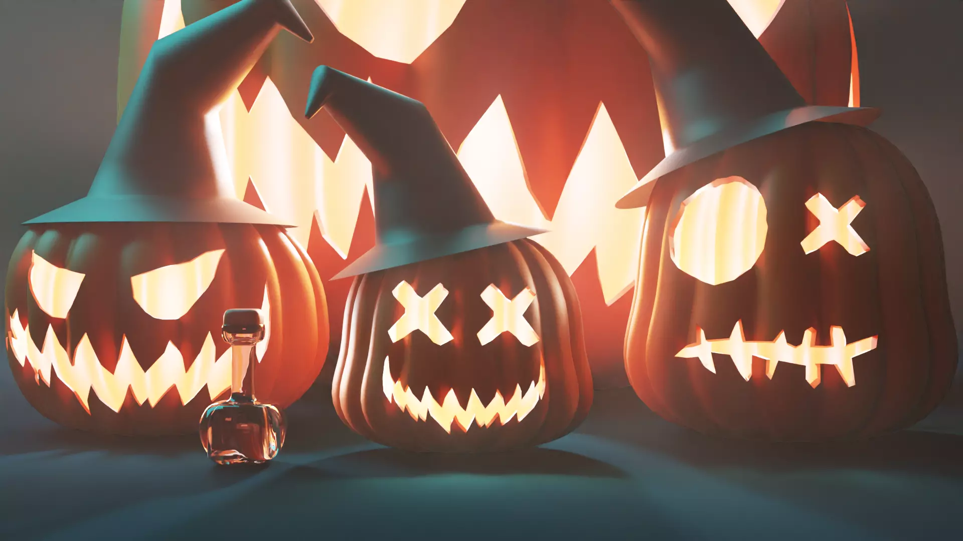 Halloween Pumpkin 3D model_0