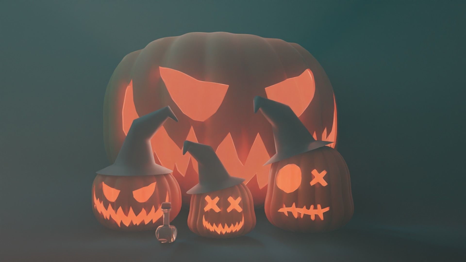 Halloween Pumpkin 3D model_4