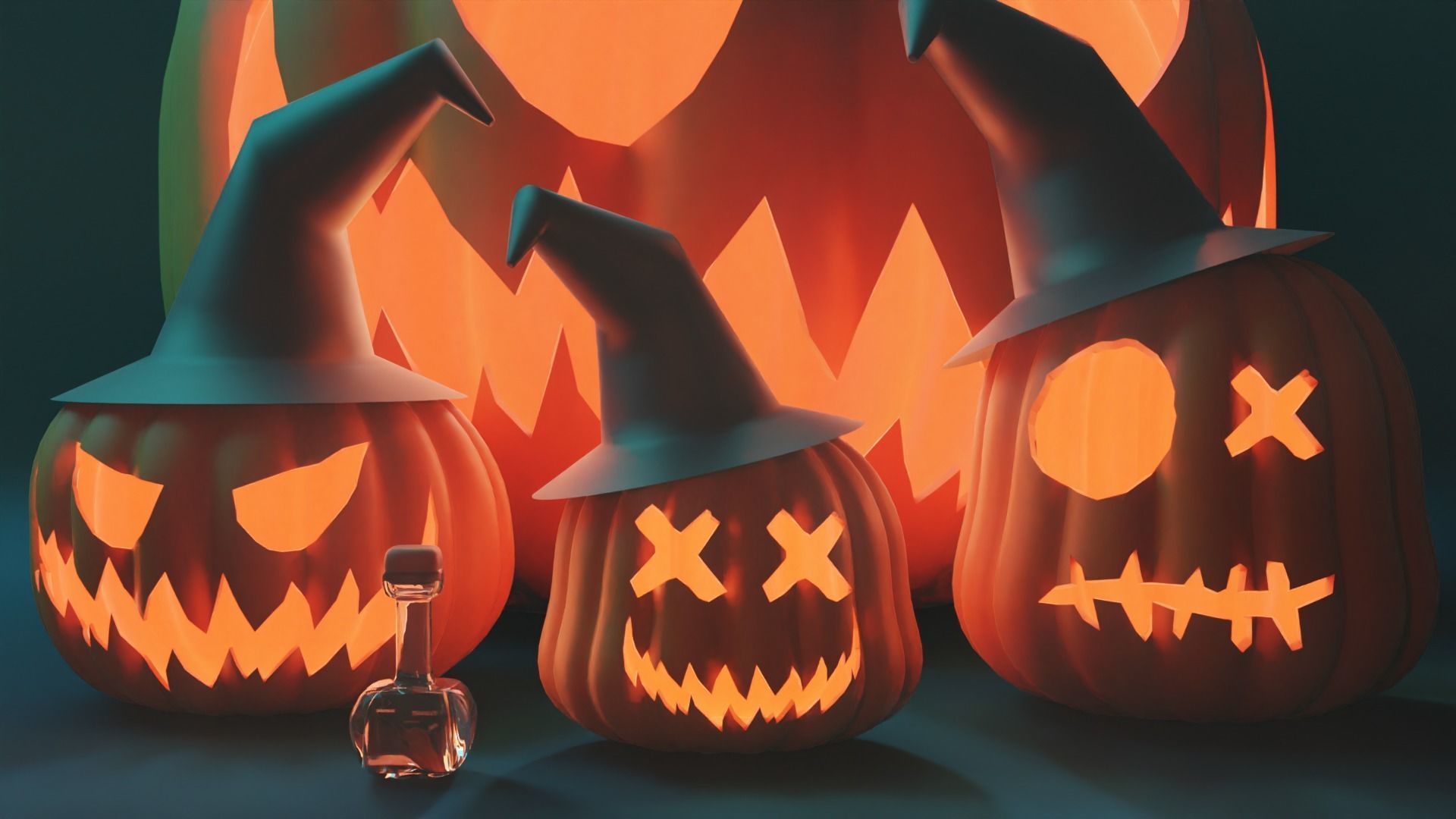 Halloween Pumpkin 3D model_1