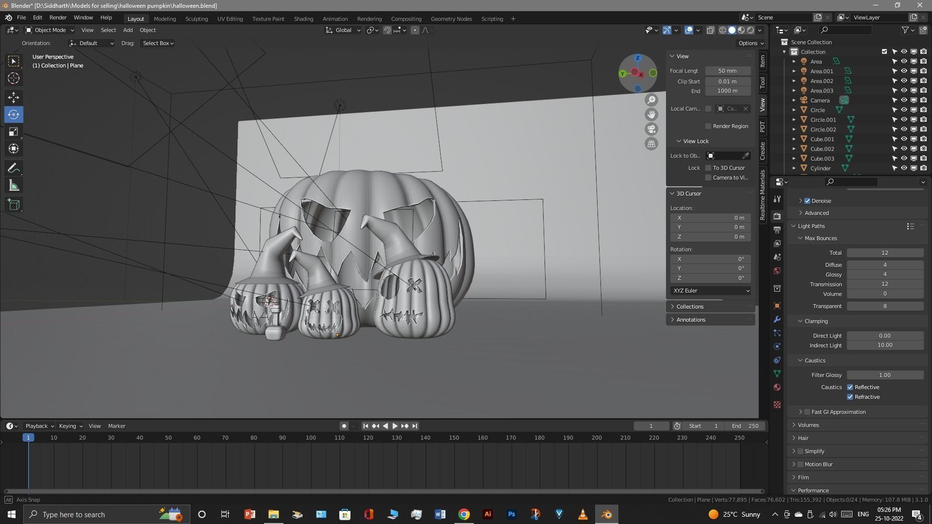 Halloween Pumpkin 3D model_18