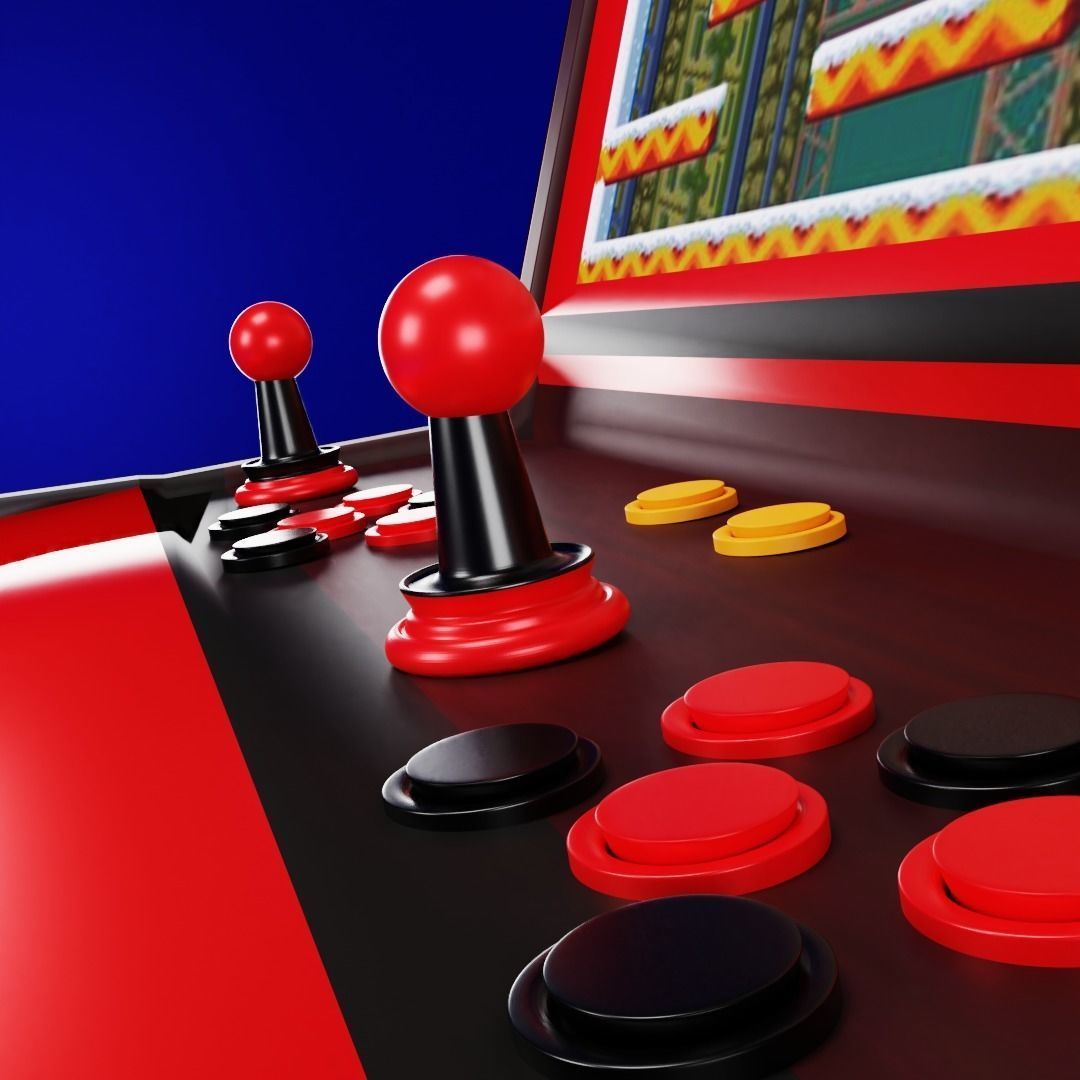 Maquina Recreativa Snow Bros Free 3D model_1