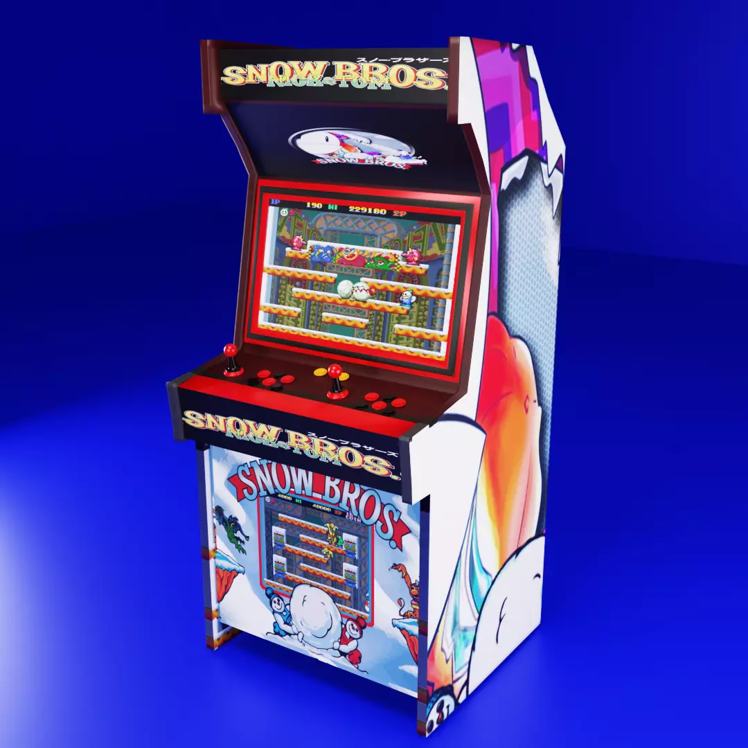 Maquina Recreativa Snow Bros Free 3D model_0