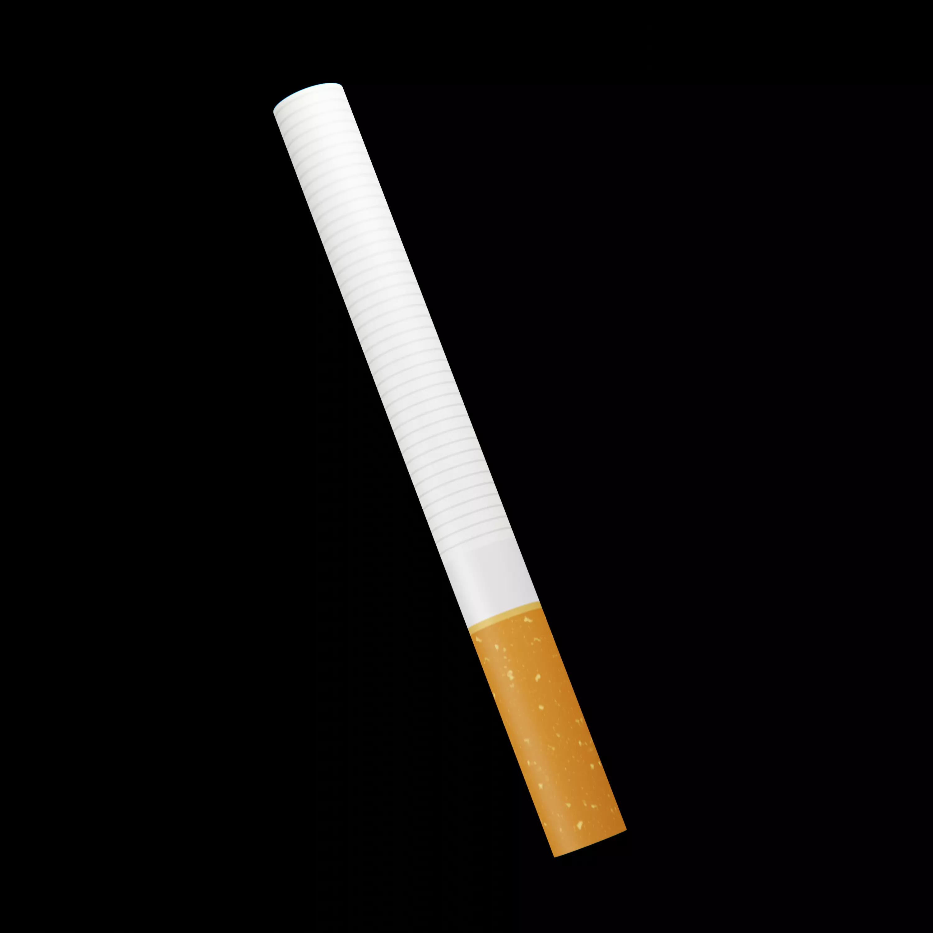 3D model Cigarette with procedural texture VR / AR / low-poly