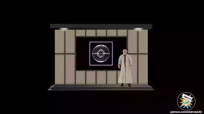 Star Wars Yavin Briefing Diorama for action figures 3D print model