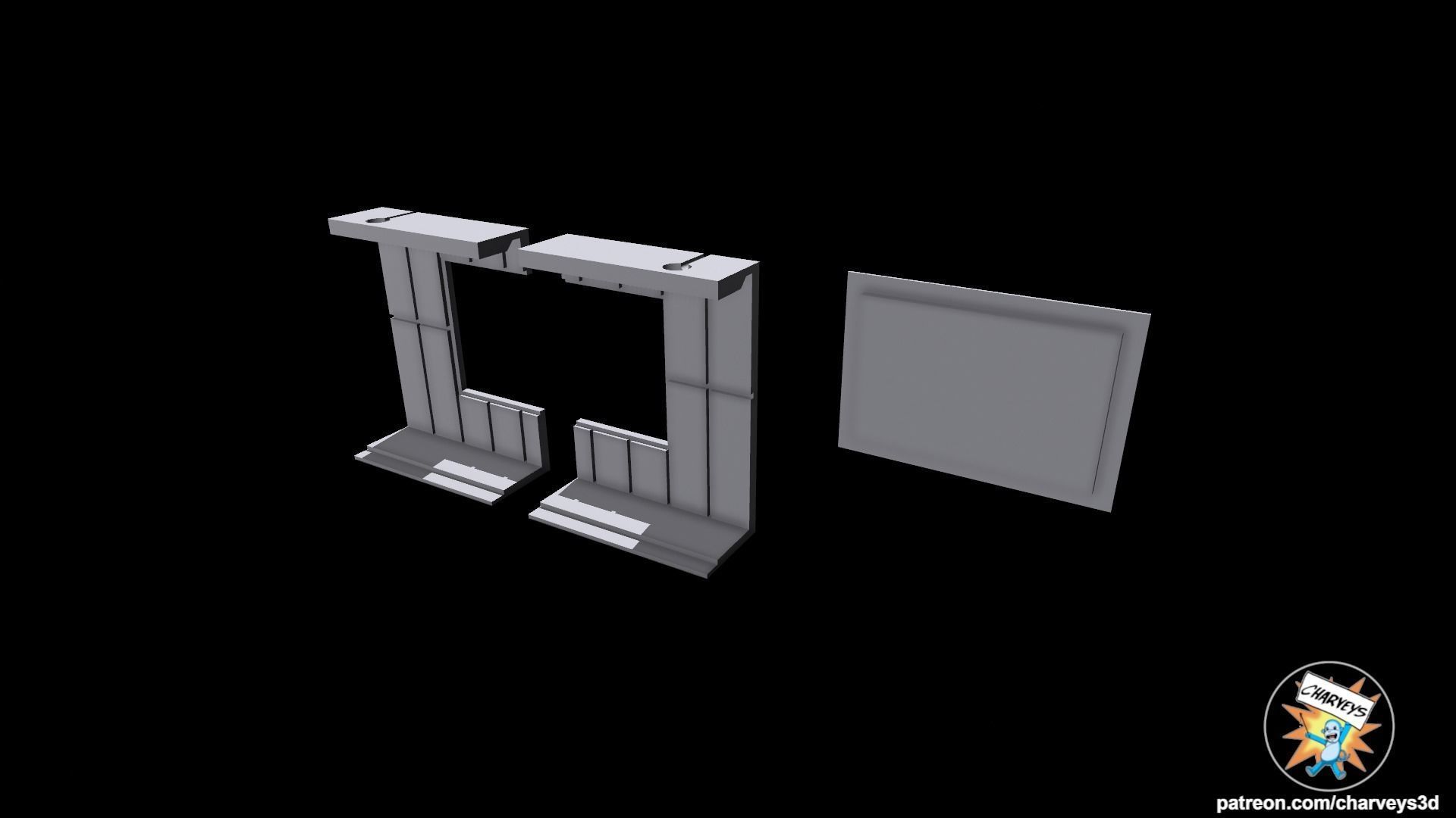 Star Wars Yavin Briefing Diorama for action figures 3D print model_5