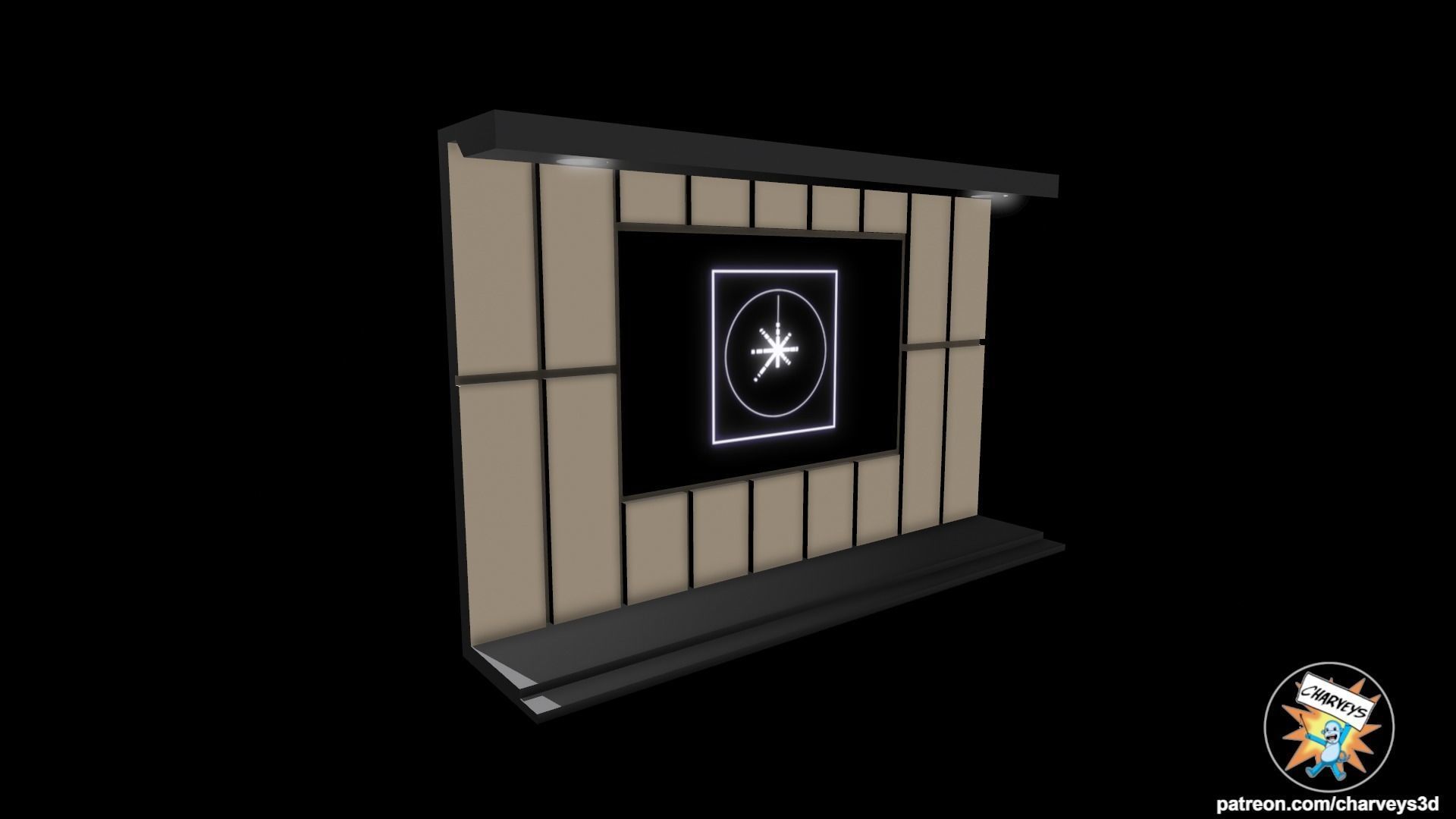 Star Wars Yavin Briefing Diorama for action figures 3D print model_3