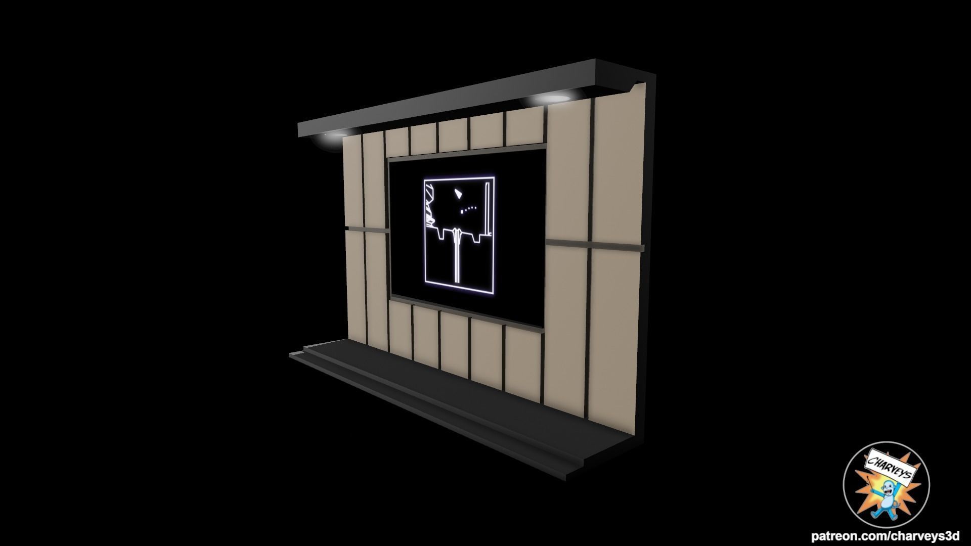 Star Wars Yavin Briefing Diorama for action figures 3D print model_2