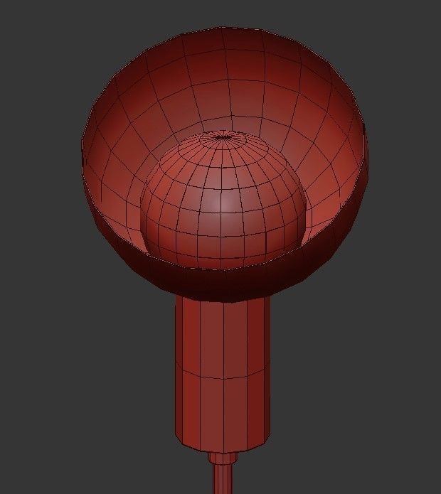 SCOOP light wall sconce in gold 3D model_3