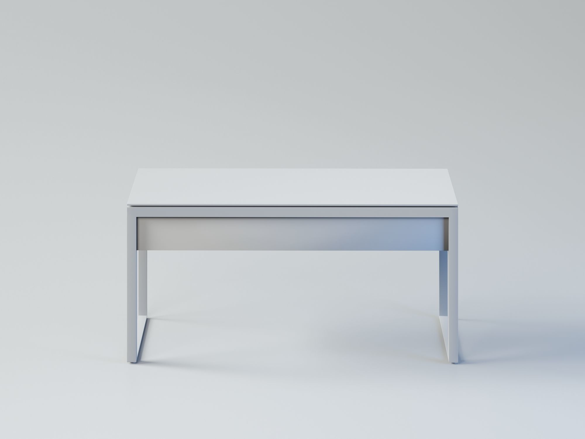 Word desk Low-poly 3D model_8