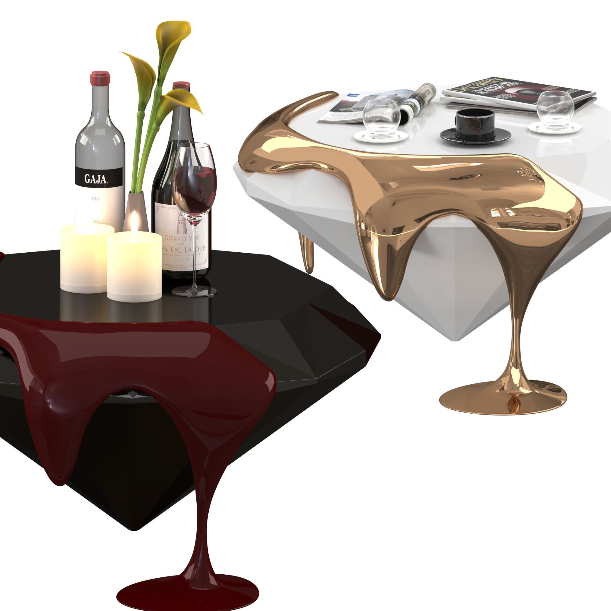 Sierra coffee table 3D model_1