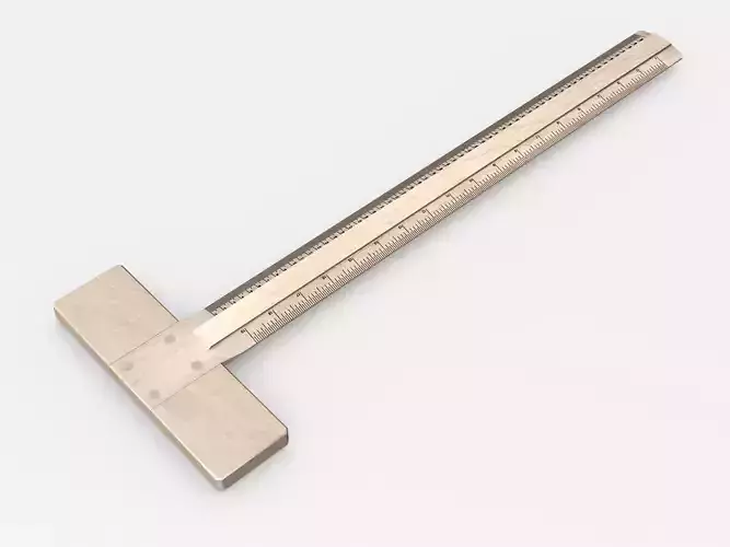 T ruler wooden