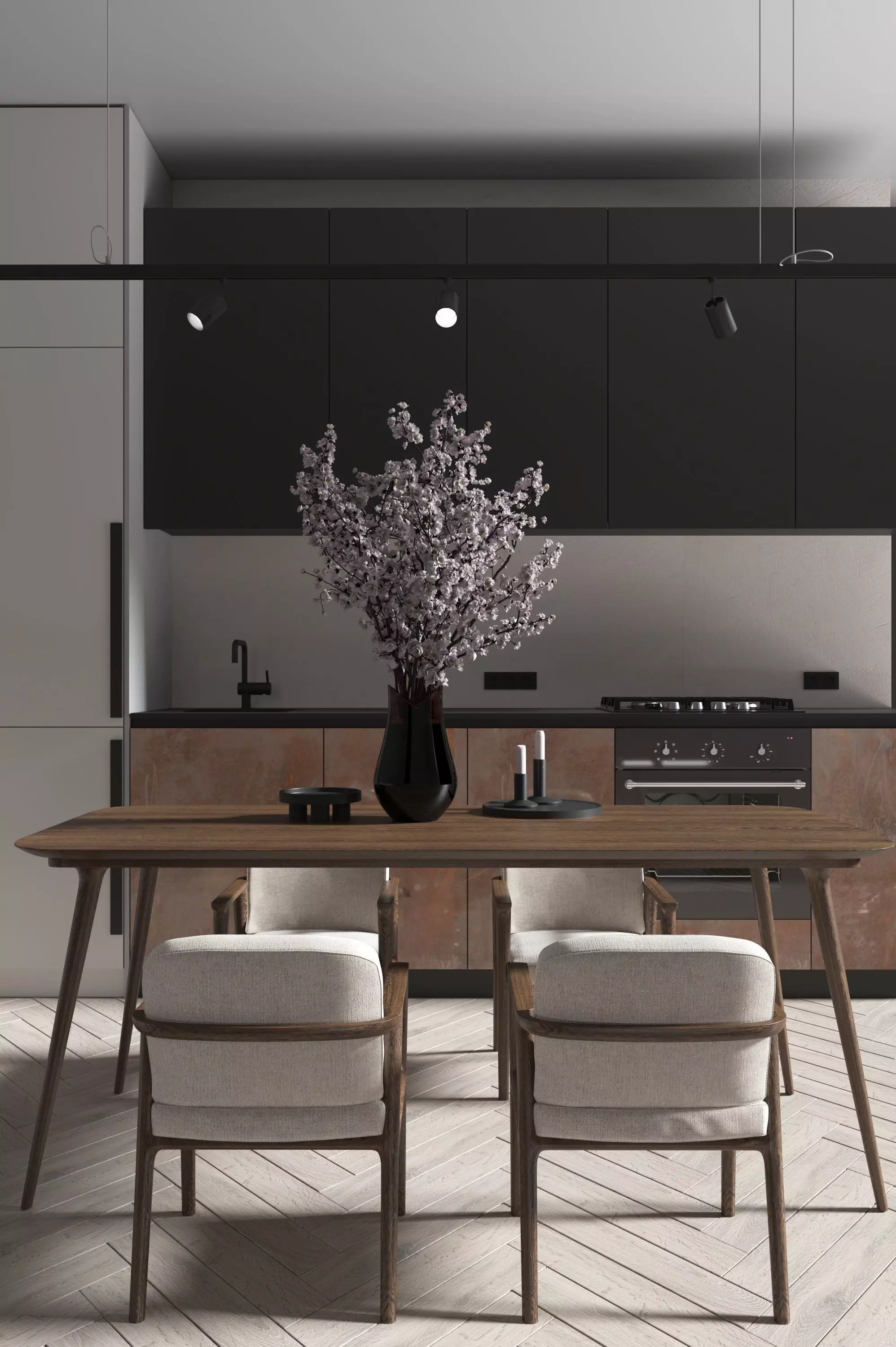 kitchen in modern style 3D model