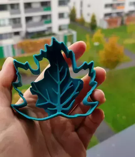 Leaf Cookie Cutter 3D print model