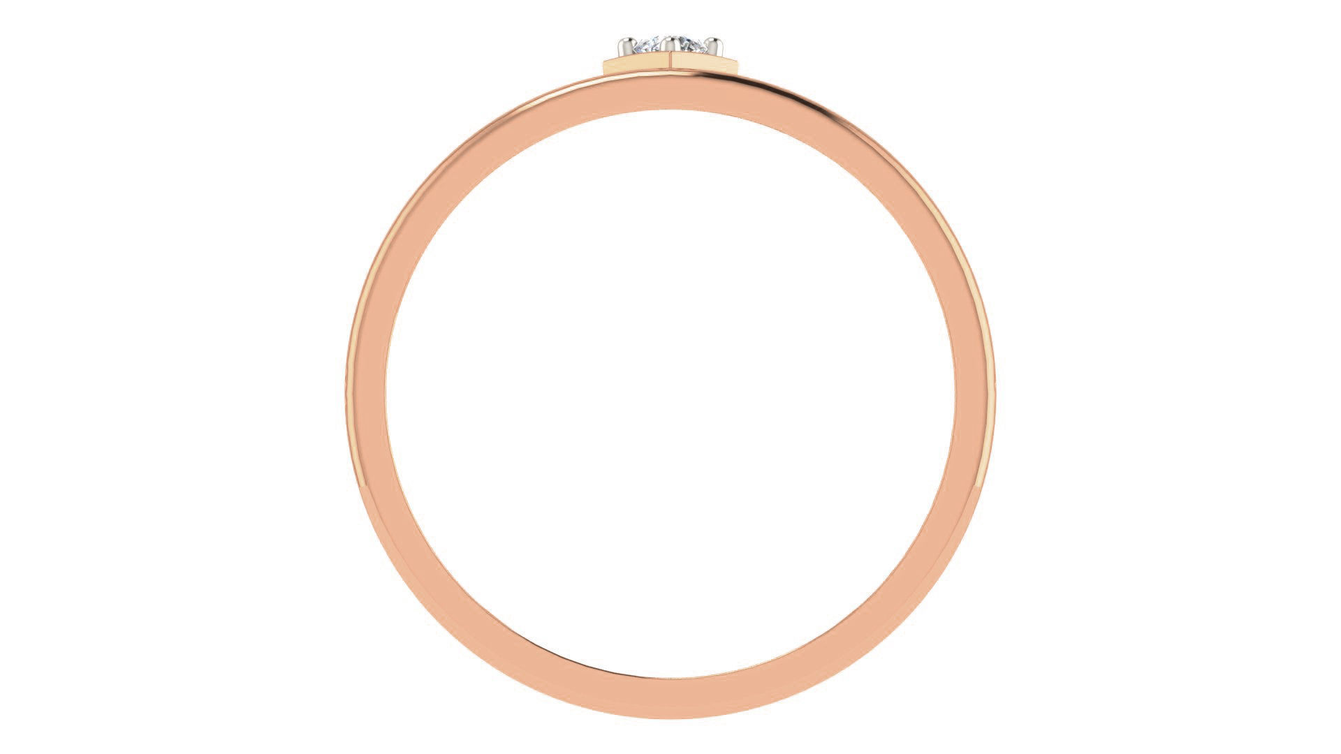 Diamond Couple Band Ring 3dm stl render detail  3D print model_3