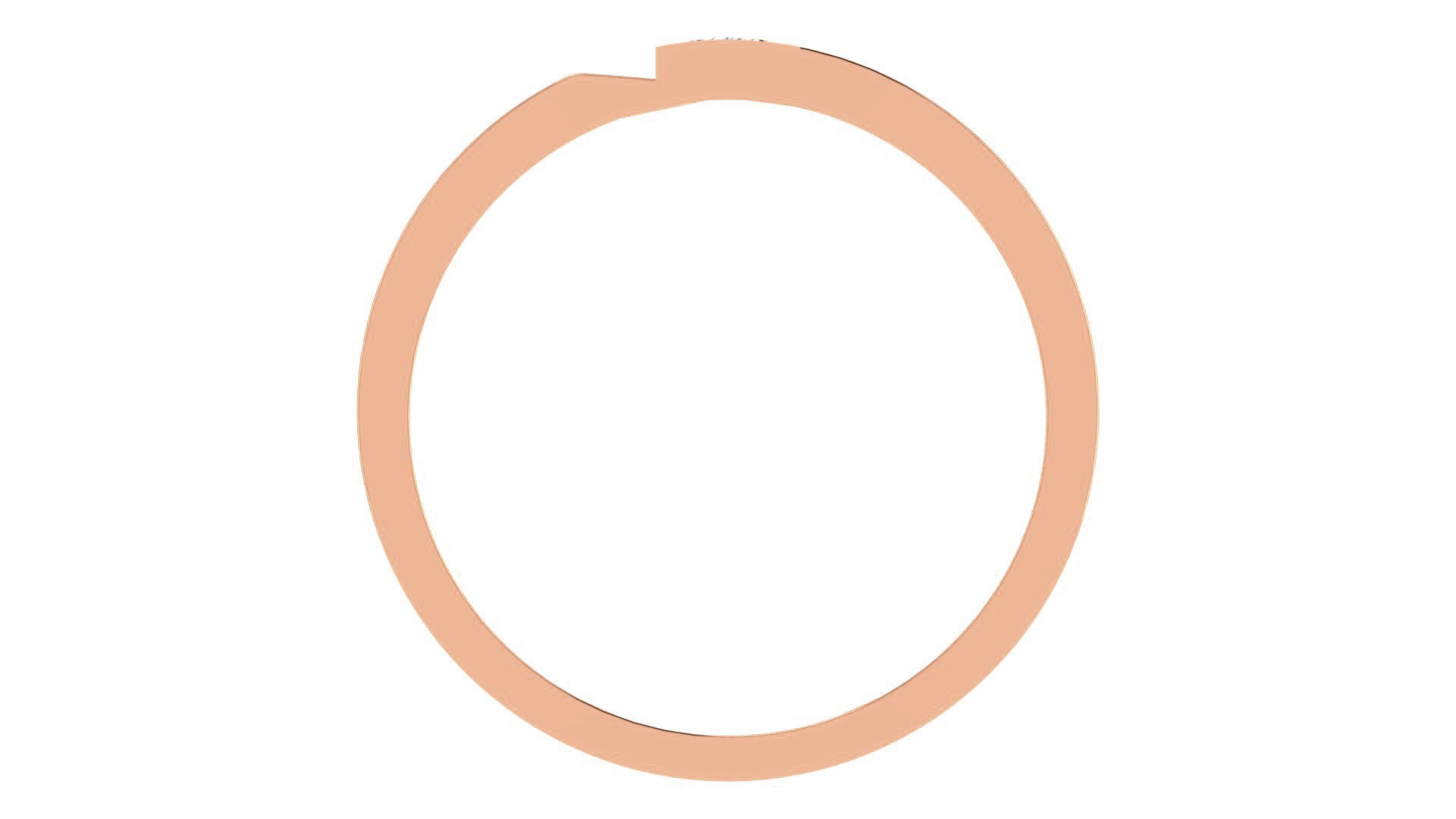 Diamond Solitaire Couple Band Ring 3dm stl render detail  3D print model_4