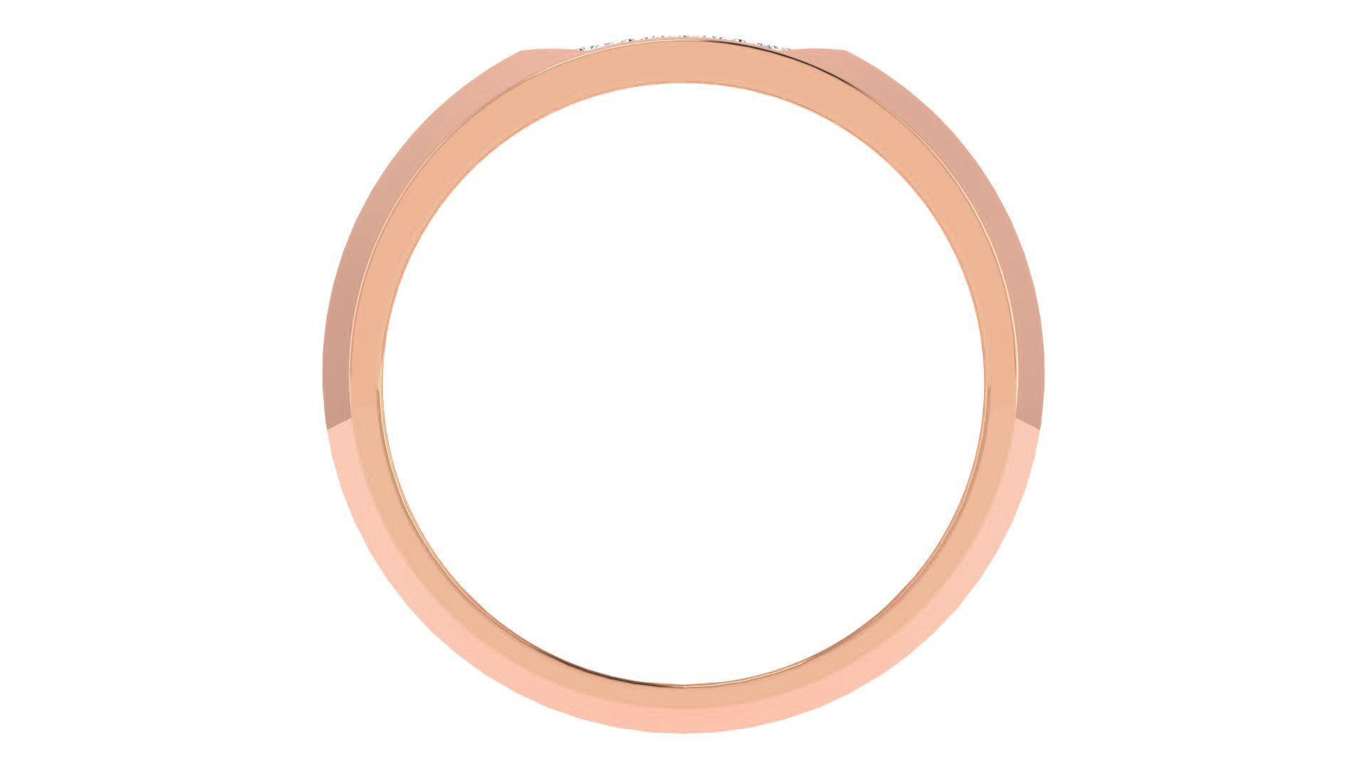 Diamond Couple Band Ring 3dm stl render detail  3D print model_3