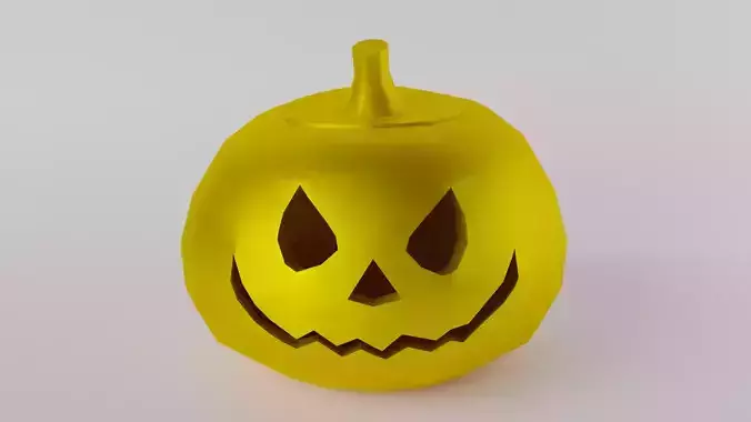 Gold Halloween Pumpkin