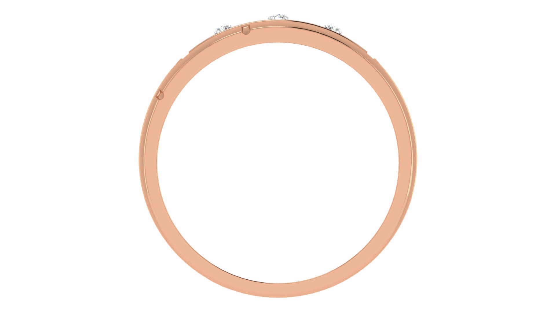 Diamond Couple Band Ring 3dm stl render detail 3D print model_7