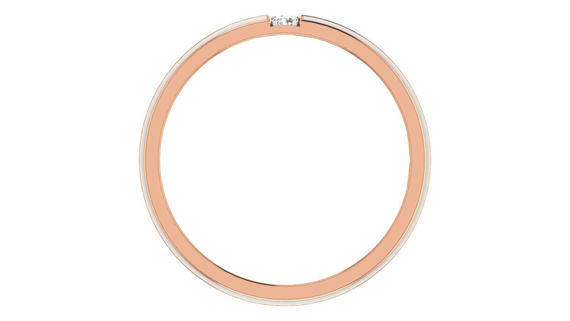 Diamond Couple Band Ring 3dm stl render detail  3D print model_3