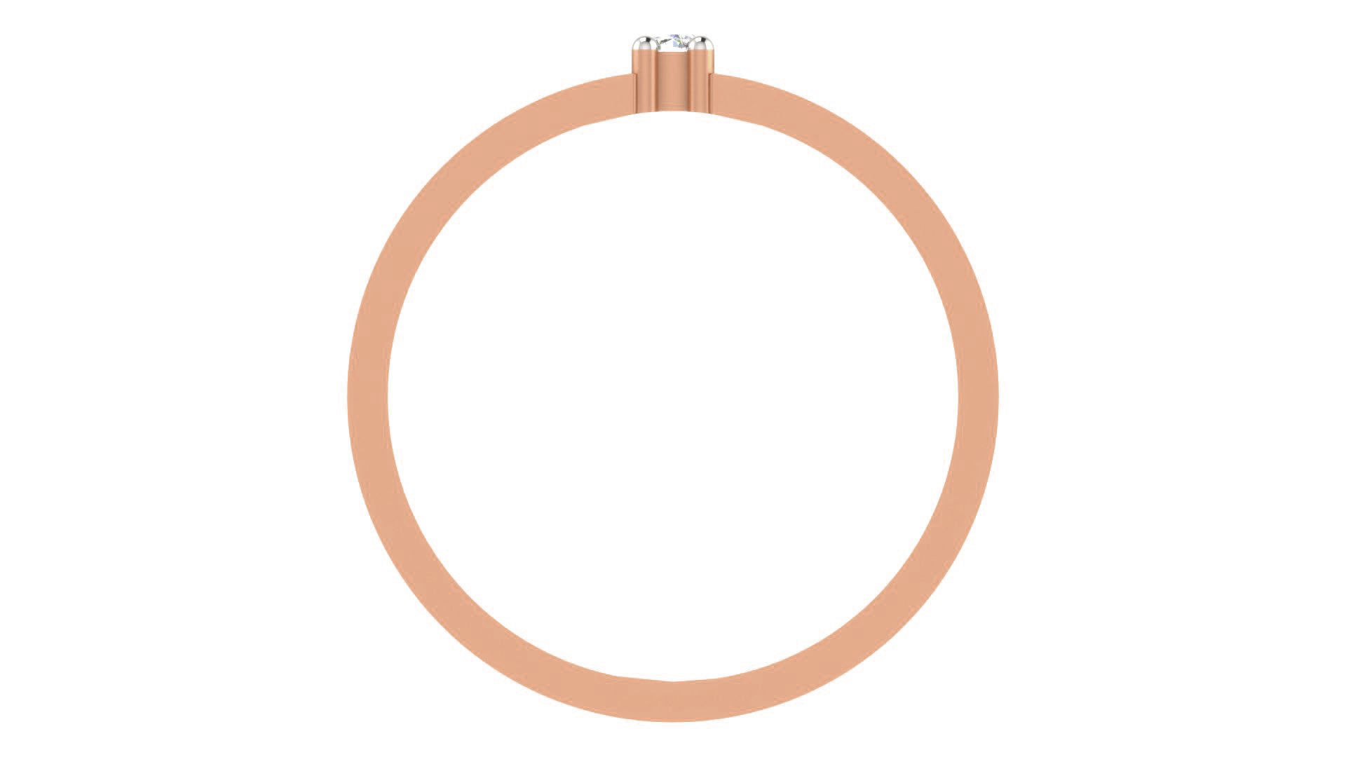 Diamond Couple Band Ring 3dm stl render detail  3D print model_3