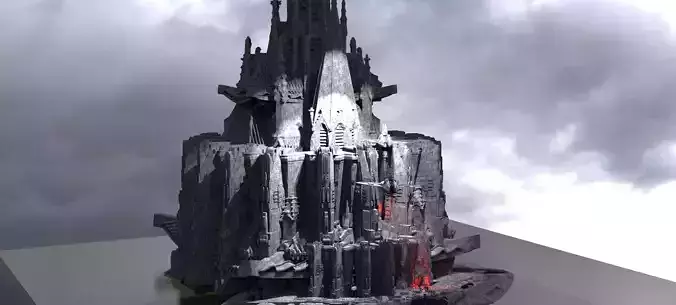 Sci-Fi Cyberpunk temples Dark