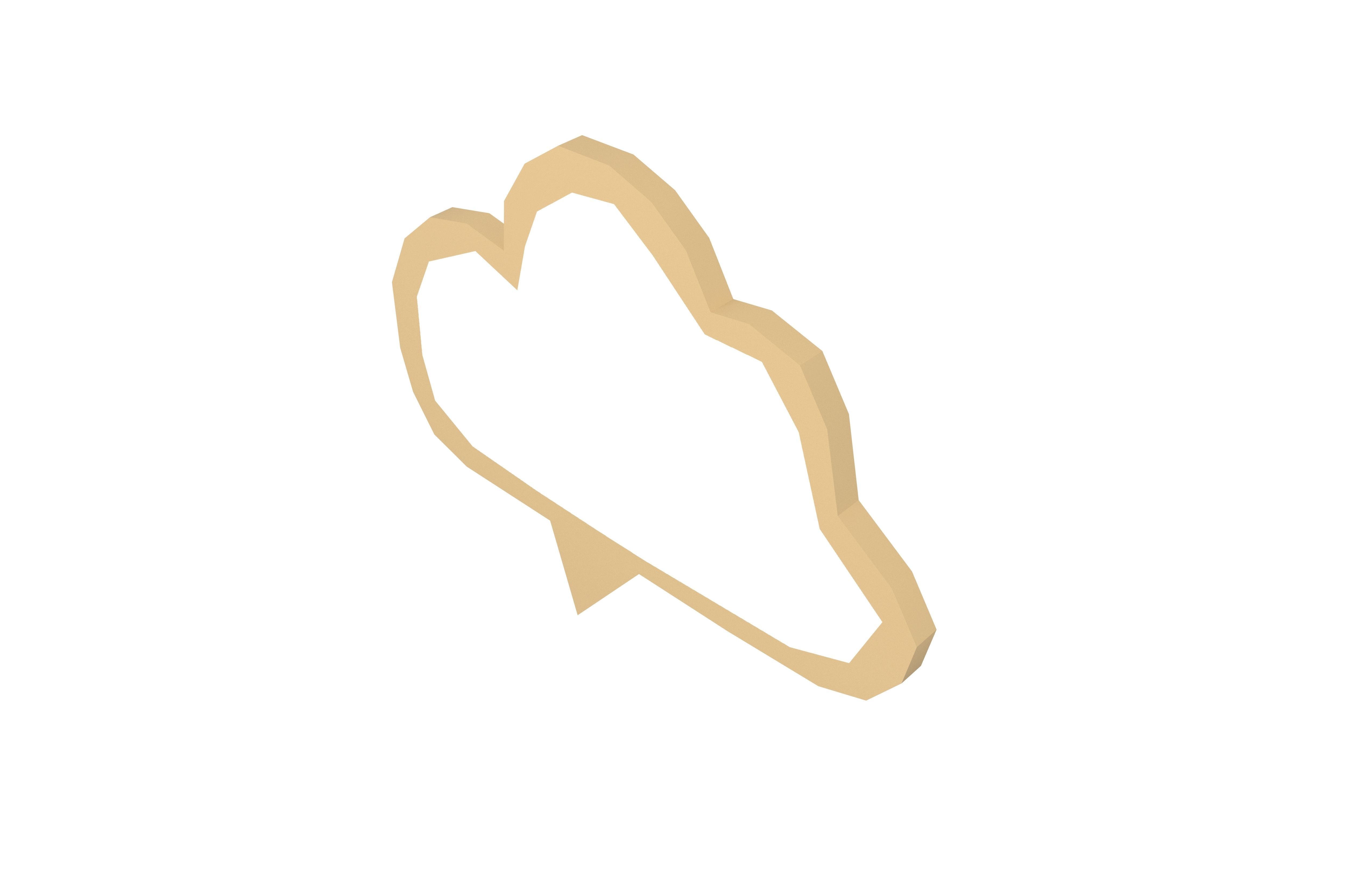 Speech Balloon v21 002 Low-poly 3D model_2